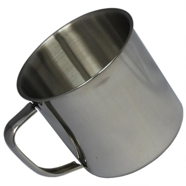 Fox Outdoor, große Edelstahl Tasse, Becher, einwandig, 500 ml